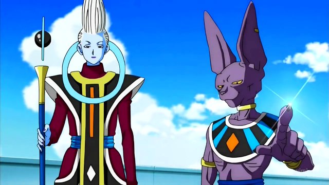 Beerus Punishing Vegeta Father - King Vegeta and Beerus - English Dub