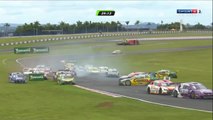 Big Start Crash 2017 Stock Car Brasil Goiania Race 1