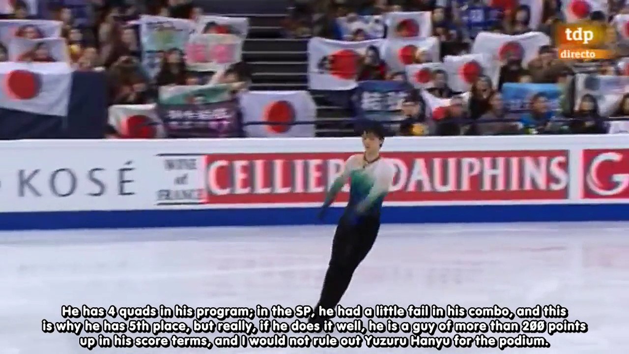 [ENG SUB - YUZU FAIRY & SHAMPOO NEKO] YUZURU HANYU - WORLD 2017 FREE SKATE TDP SPANISH COMMENTARY
