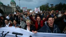 سومین روز اعتراض به نتایج انتخابات ریاست جمهوری صربستان
