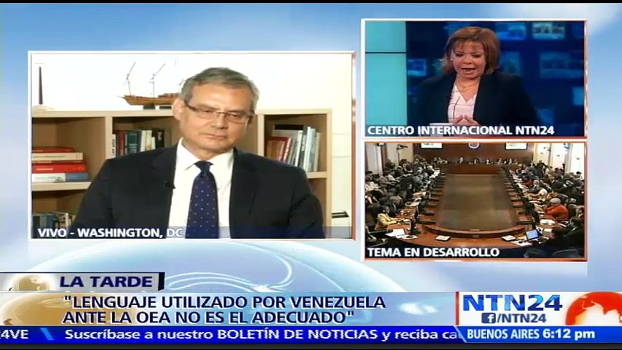 "La OEA no da golpes de Estado en ningún país": José Luiz Machado, embajador de Brasil ante la OEA a NTN24