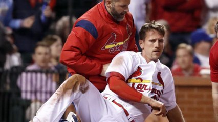 Cardinals Stephen Piscotty Gets Hit THREE Times in ONE Inning!