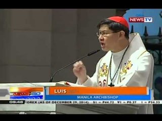 NTG: New Year's mass, pinangunahan ni Cardinal Tagle