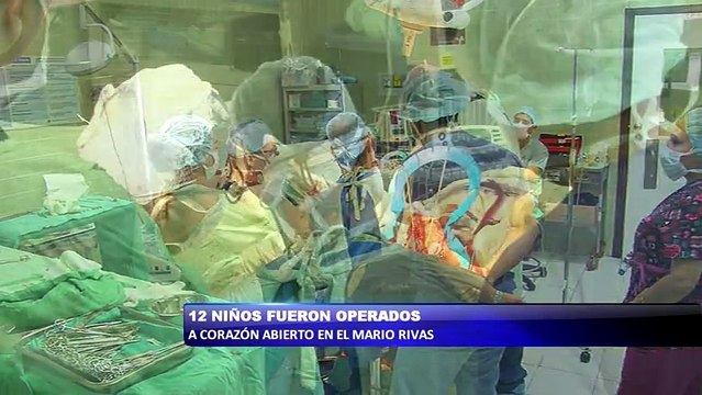 12 niños operados a corazon abierto en el Mario Rivas