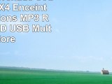 MusicMan Grenade Soundstation X4 Enceintes PC  Stations MP3 RMS micro SD USB Multicolore