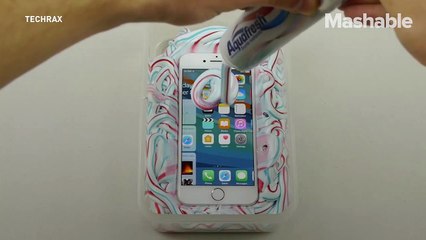 Watch what happens when an iPhone 7 is drowned in toothpaste