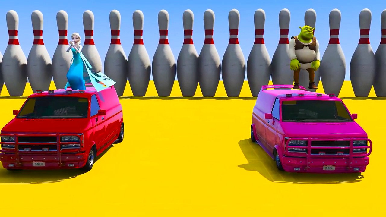 Van Car Colors for Children Learn Colors  and Numbers for Kids in Spiderman Cartoon for Children