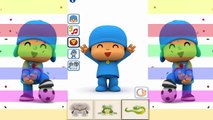 Learn Animals with Talking Pocoyo  Colours for Kids Children   Toddlers Baby Play Videos 2017