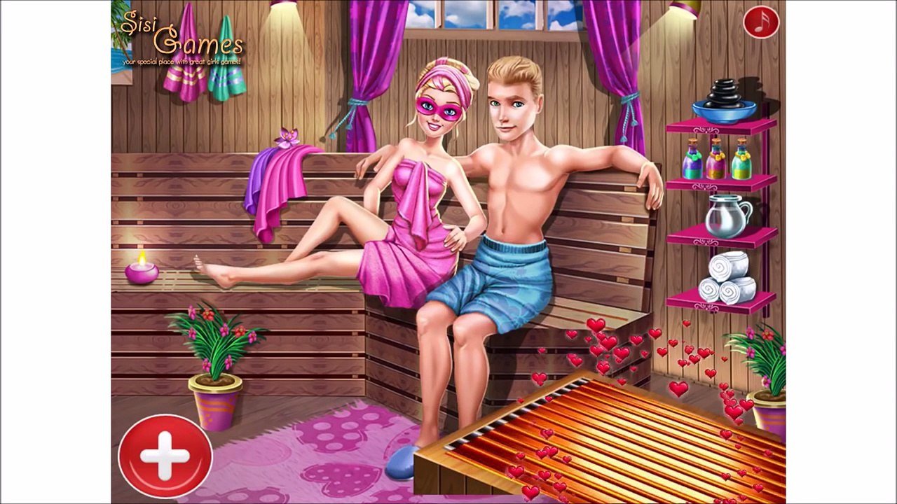 Barbie and Ken Sauna Flirting   will Barbie married with Ken   Disney Games for Boys and Girls