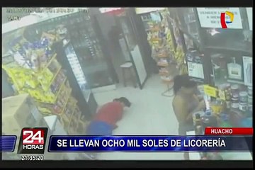 Huacho: asaltan licorería y se llevan 8 mil soles