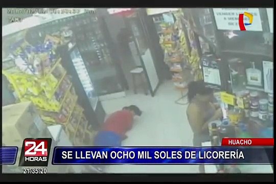 Huacho: asaltan licorería y se llevan 8 mil soles