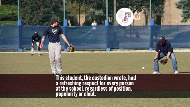 Whether or not he even decides to go to college when the time is right, I want him to resemble a person thoughtful enough to return a granola bar,