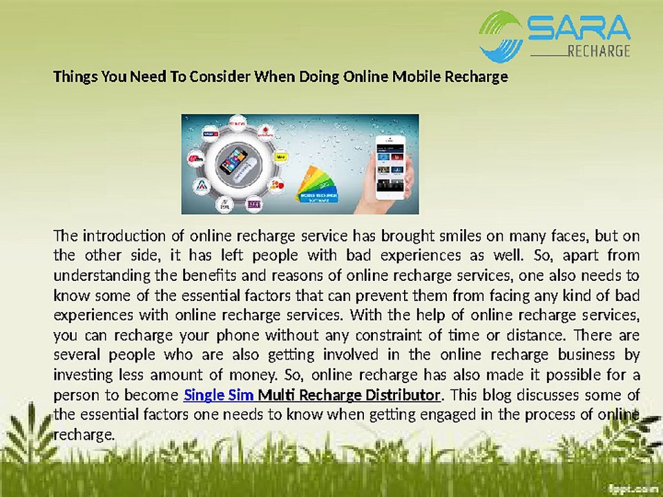 Learn About Some Point For Online Recharge