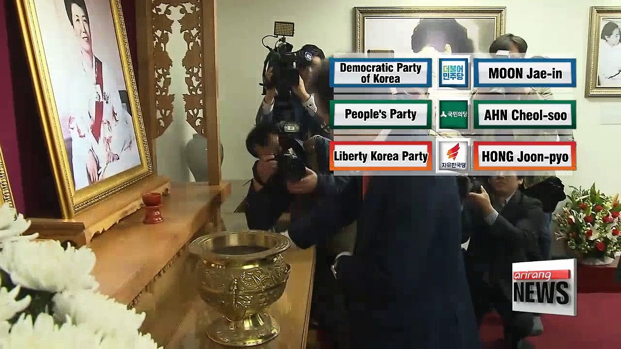 Korea's presidential race heats up with major candidates in place