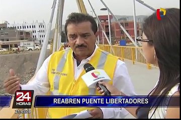 El Agustino: reabren puente Libertadores