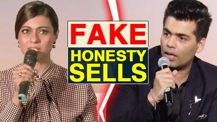 Kajol On Karan Johar  FAKE Honesty Sells Book, Movies, Ratings  BIG FIGHT