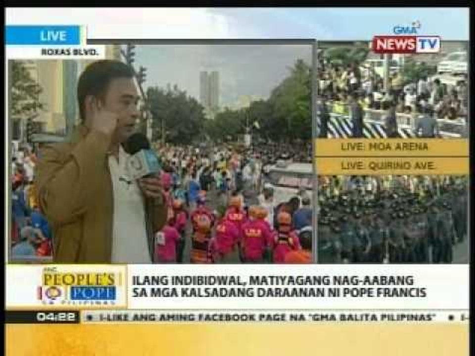 Ilang nag-aabang kay Pope Francis, galing pa sa malalayong probinsya