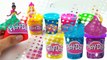 DIY How to Make Play Doh Tubs Modelling Clay Glitter Disney Princess Dresses Magiclip Modeling Clay-D