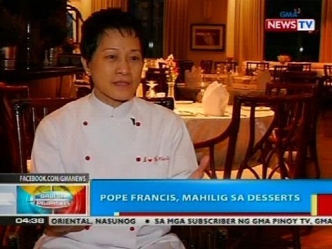 Pope Francis, mahilig sa desserts, ayon sa chef na namahala sa kanyang mga kakainin sa Pilipinas