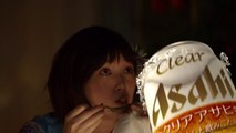【本田翼 向井理 トータス松本 桃井かおり CM】クリアアサヒ 「秋の琥珀　花火を眺めながら」篇 15秒