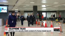 S. Korea, U.S. security chiefs to respond firmly against N. Korea missile launch