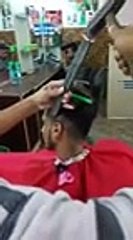 Hair Cutting With Hammer And Chisel It Happens Only In Asian Countries