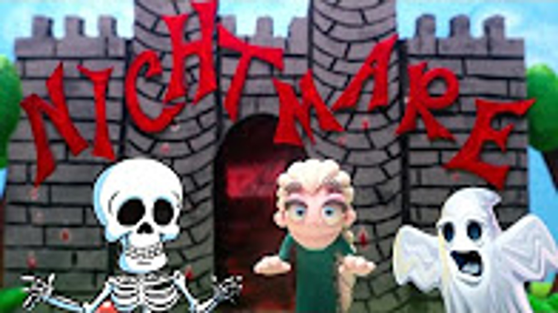 ⁣Scare House with ELSA - Spooky Stop Motion Movies Play Doh Frozen Animation