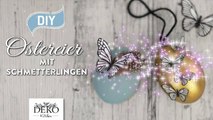 DIY - hübsche Ostereier mit Schmetterlingen und Blüten aus Papier basteln [How to] Deko Kitchen-ZHa