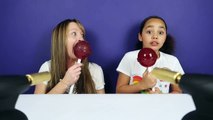 EXPERIMENT Glowing 1000 degree Knife VS Giant Chupa Chups Lollipops - School Supplies Toys-8CN7mrNH3