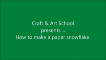 How to make simple & easy paper snowflake - 4 _ Kirigami _ Paper Cutting Craft Videos & Tutorials.-Sfy