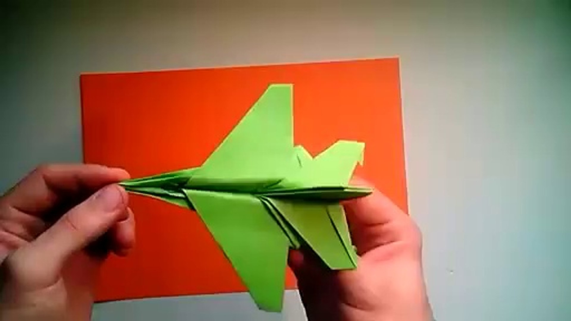How to Fold an Easy Origami Paper Plane 