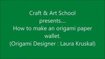 How to make origami paper wallet _ Origami _ Paper Folding Craft Videos & Tutorials.-iU