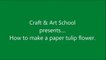 How to make simple & easy paper tulip flower _ DIY Paper Craft Ideas, Videos & Tutorials.-uYrc9