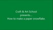 How to make simple & easy paper snowflake - 4 _ Kirigami _ Paper Cutting Craft Videos & Tutorials.-Sfy_X-