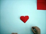 How to fold an origami heart - paper - simple - craft - paper work - hand work - folding instruction-v__C7
