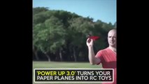 PowerUp 3.0 - app controlled paper airplane drone-3B0FW