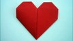 How to fold an origami heart - paper - simple - craft - paper work - hand work - folding instruction-v__C77