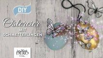 DIY - hübsche Ostereier mit Schmetterlingen und Blüten aus Papier basteln [How to] Deko Kitchen-ZH
