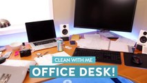 Cleaning & Organizing A Desk (Clean With Me)-9Lat