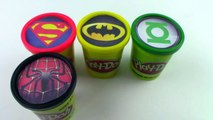 Learn Colors Play Doh Cups Modelling Clay Toys MARVEL AVENGERS, IRON MAN, CAPTAIN AMERICA, SPIDERMAN-Q75U7FcFr