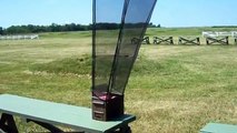 Wind Tested Universal Ammo Can Brass Catcher Shooting Systems on the Range