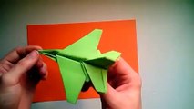 How To Make An Origami F16  Fighter Jet Paper Airplane - Easy Paper Plane Origami Jet Fighter-P62