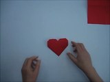 How to fold an origami heart - paper - simple - craft - paper work - hand work - folding instruction-v__C77KvZ
