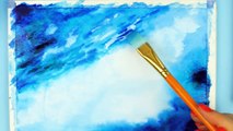 Watercolor For Beginners _ Supplies & Watercolor Techniques for Beginners & Painting the Ocean-Wg_vJzRLS