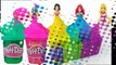 DIY How to Make Play Doh Tubs Modelling Clay Glitter Disney Princess Dresses Magiclip Modeling Clay-D_xMB