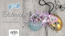 DIY - hübsche Ostereier mit Schmetterlingen und Blüten aus Papier basteln [How to] Deko Kitchen-ZHaB1Q