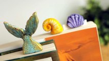 DIY Bookmarks for Back To School & Book Lovers _ Easy Polymer Clay Tutorial! _ Mermaid DIY -GWSV