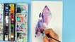 Painting with Watercolors & Q&A _ Crystal Cluster Painting With Watercolors _ Painting with mako-JDF