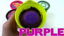 Learn Colors Play Doh Cups Modelling Clay Toys MARVEL AVENGERS, IRON MAN, CAPTAIN AMERICA, SPIDERMAN-Q75U7