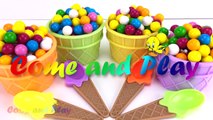 Gum ball Ice Cream Surprise Toys Disney Night Garden Pixar Cars MLP Learn Colors Play Doh Molds-ZmpMpKSXK